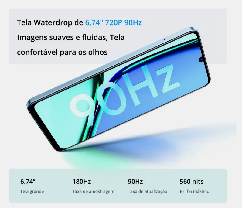O que foi Analisado no Smartphone Realme Note 60S 128GB 4GB de RAM?